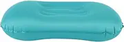 Zerodis Inflatable Pillow of TPU Premium Light Neck Support Cushion for The Office Sleeping, Camping, Walking Backposures (Peacock Blue)
