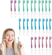 Travel Size Toothbrush | Mini Toothbrushes with Toothpaste Tongue Scraper Floss Pick,Toothpick Floss Toothpaste Mini Set for Home Work Kids Adults