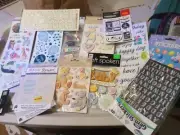 Big Lot Of Scrapbook Junk Journal Stickers Embellishments Birthday, Baby, Grad