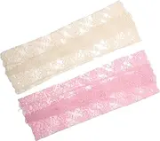 [Yardwe] Fashionable Uv Blocking Arm Sleeves 2 Pairs Women's Lace Arm Covers Comfortable for Driving and Outdoor