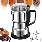 Coffee Grinder Electric,32000RPM Smash Machine with 5 pcs Blades,600g Capacity Mill Spice Grinder,Food Grade Grain Mil Pulverizer,for Nuts Seasoning Coffee Beans Spices Herbs Dry Materials