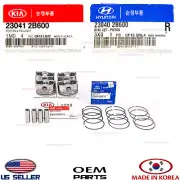 OEM PISTON RING + PISTON + PIN SET GENUINE ACCENT VELOSTER KIA RIO 2012-2017 (for: Hyundai)