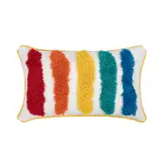 30*50cm Colorful Rainbow Tufted Cushion Cover Pillow Cover Pillow Case for Decorative Throw Sofa Couch Bed Chair Living Room Bedroom