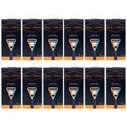 12x King. C. Gillette Mens Neck Razor For Neck And Cheeks with Blade Refill