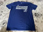 Tampa Bay Lightning Team Issued Pro Stock 2019 Atlantic Division Champs Shirt L