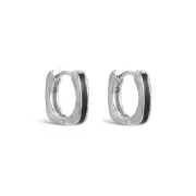 Geometry hoop earrings for men women streetwear unisex hip hop style