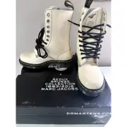 Dr Martens x Marc Jacobs Boots AirWair White Redux Grunge Collection New Sz 5