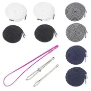 8 Pcs Drawstring Cords Replacement with Easy Threaders for Coats Jackets Shorts