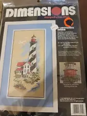 DIMENSIONS STAMPED CROSS STITCH KIT "A LIGHTHOUSE DREAM" ALL MATERIALS NIP