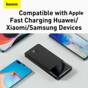 Baseus 15W Fast Charger LED Display 10000mAh Power Bank Dual USB PD Type-C Apple