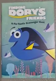 Epcot Seas Of Nemo - Finding Dory’s Friends Scavenger Hunt Booklet With Stickers