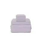 Hotel 1800-Thread Count 6-Piece Lilac Solid Cotton/Polyester King Sheet Set