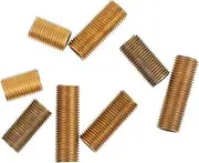 Hohopeti 16pcs Brass Hollow Connecting Rods for Light Fixtures Threaded Lamp Accessories for Lamp Repair and