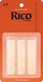 Rico 3 Box Bb Clarinet 2.5 Reeds - RCA0325