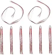 BIUDECO Dreadlock Braiding Ropes 8pcs Hair Braiding Strings Holographic Threads Perfect for Events
