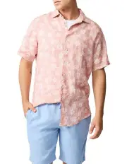 [Rodd & Gunn] Belleknowes Short Sleeve Shirt in Flamingo