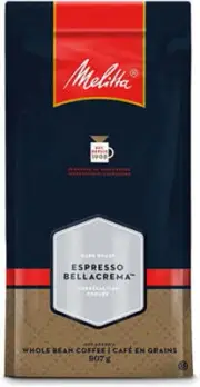 Melitta Dark Roast Espresso Whole Bean Coffee, 907g/32oz., Bag,