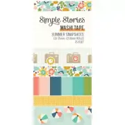Summer Snapshots Washi Tape 5/Pkg- (Pack of 2)