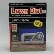 LAWN GENIE LD6 Lawn Dial 6 Valve Sprinkler Timer 2-Program Indoor Controller