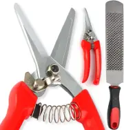 Nosterpop Goat Hoof Trimmers with Mini Hoof Rasp File (8-Inch) - Nail Clippers f