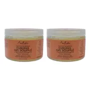 Shea Moisture Coconut & Hibiscus Curling Gel Souffle - Pack of 2 by Shea Moisture for Unisex - 12 oz Gel