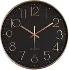 Wall Clock Silent Non Ticking 12 Inch Quartz round Clock Battery Operated Home O