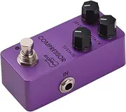 Labymos ZORY Guitar Compressor Effects Pedal LEVEL/ATTACK/SUSTAIN DC 9V 6.35mm Input/Output Interface Aluminum Alloy Electric Guitar Classic Ross Compressor Effector with True Bypass