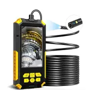 P50 1080P 8mm Dual Camera Piping Borescope Camera 4.5In IPS LCD Digital Inspection Camera With 6 LED for Car Sewer