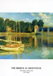 The Bridge at Argenteuil, 1874, Claude Monet (French, 1840-1926) --New POSTCARD