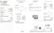Lab Grown 4.40 Cts OVAL Cut G Color VS2 Clarity IGI Certified CVD Diamond