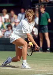 Steffi Graf of Germany in action during the Wimbledon Lawn Tennis - Old Photo 8