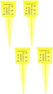 Toddmomy 2sets Sprinkler Gauge Accurate Water Gauge for Sprinkler Irrigation Garden Sprinkler Lawn Rain Gauges Outdoors Rainfall Rain Water Meter Measuring Rain Gage Measures Plastic 2pcs*2