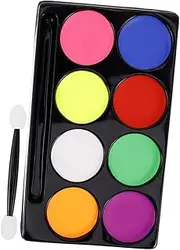 Body Painting Makeup Cream 8 Oil Paint Palette for Boys and Girls Face Body Makeup Kit Halloween Face Painting Kit Non-toxic Long-lasting Easy Application