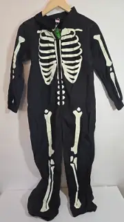 Zara Glow In The Dark Skeleton Zip Up Costume 11-14 years old