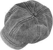[UxicRuya] Flat Cap Headwear Gray Basque Hap for Women Travel Out Activities Shops
