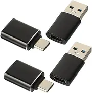 Gatuida 4pcs USB Adapter USB-c to USB 3.0 Adapter Phone Accessory USB C Adapter for Laptop Adapter for Computer USB c Adapter for Tablet USB c to USB Converter Aluminum Alloy Charger Cable