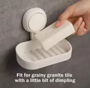 Wall Mounted Soap Holder Suction Dish Multi-functional Bracket
