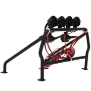 Metal Roll Cage With 6 LED Light Fit For SCX10 1/10 Axial 4WD RC Car SG EJ