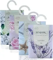 Randomly Send 12 Packs - Peony, Ocean, Lavender, Gardenia Wardrobe Deodorant Household Products Fresh Scent Packets (Total 240g)