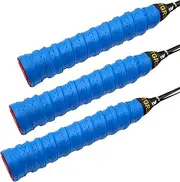 Tennis Grip Tacky Tennis Racket Grip Tape Absorbent Anti-Slip Tennis Overgrip for Tennis Badminton Pickleball Racquet Handle Grip with Damping Ridges Overgrips