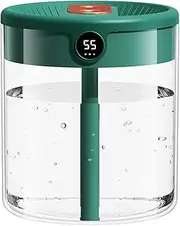 Humidifier for Bedroom, 2L Cool Mist Humidifier for Home Baby, Humidity Sensor, 20H Last, Easy to Fill & Clean, Quiet Air Humidifiers for Large Room Office Nursery Plants (Green)