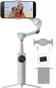Insta360 Flow 2 Pro Gray Smartphone Selfie Stick Tripod Stabilizer AI Tracking