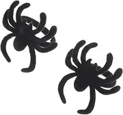 2PCS Spider Open Ring Creepy Crawly Finger Accessories for Halloween Costumes Unique Design for Parties and Celebrations Lightweight and Portable for Easy Wear