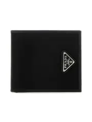 Prada Minuteria Fabric And Leather Wallet