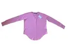 Calvin Klien Top Medium Waffle Knit Long Sleeve Blouse Women’s Pink Mauve Shirt