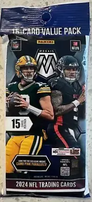 2024 PANINI Mosaic GUARANTEED Fluorescent /15 Blue HOT PACK Jayden Daniels?