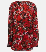 [Dries Van Noten] Dries Van Noten Floral top AU 10 red