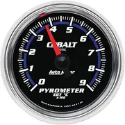 Autometer Gauge, Cobalt, Pyrometer (EGT), 2 1/16 in., 900 Degrees C, Digital Stepper Motor, Each