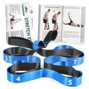 Stretching Strap for Physical Therapy, Non-Elastic Yoga Strap with 10 Loops,