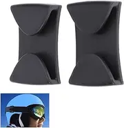 Winter Sports Goggle Grip - Ski Goggle Clips, 2Pcs Snowboard Helmets Grip, Anti Slip Retention System for Goggles, Easy to Install, Winter Sports Goggles Fixer for Skiing